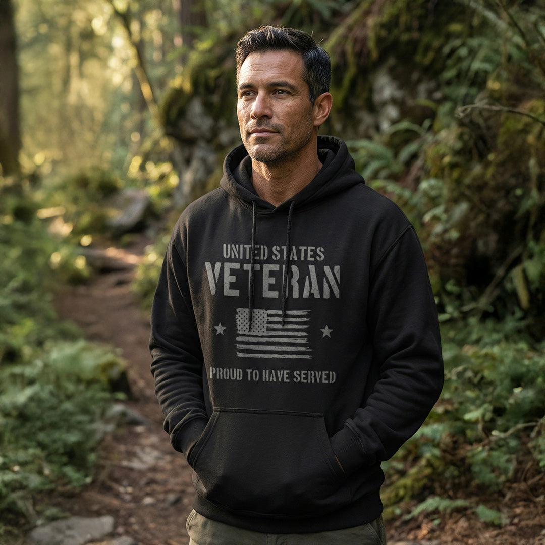 US Veteran Black Hoodie