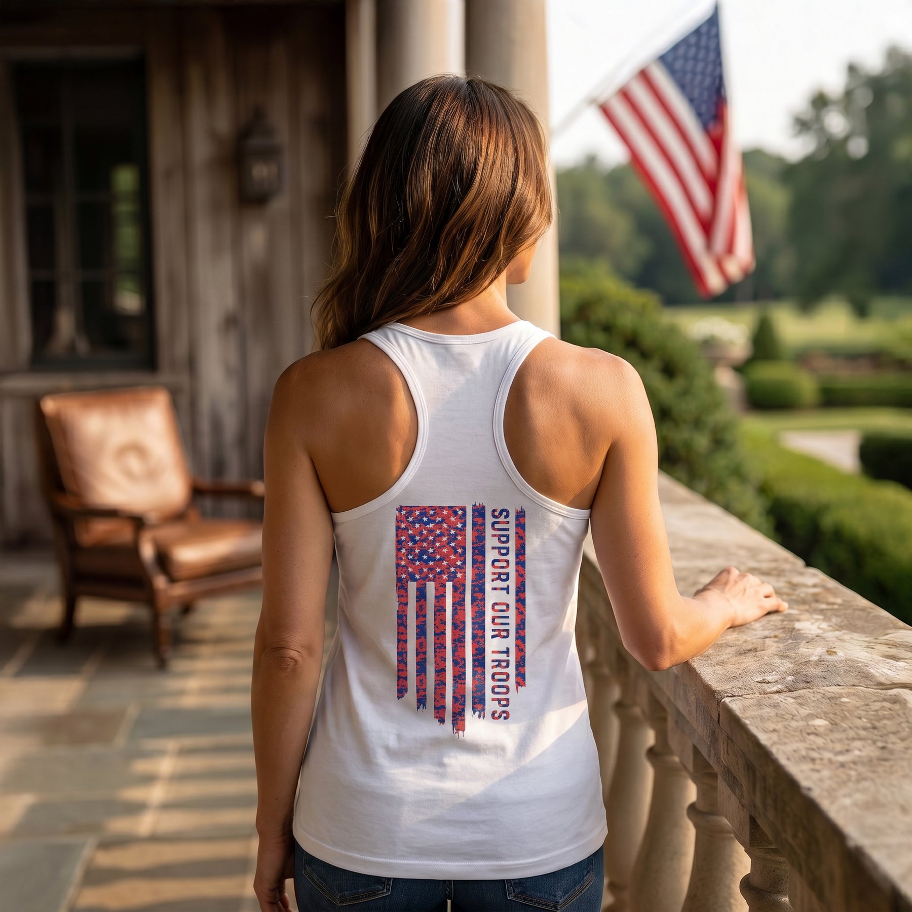 VT USA Flag Tank