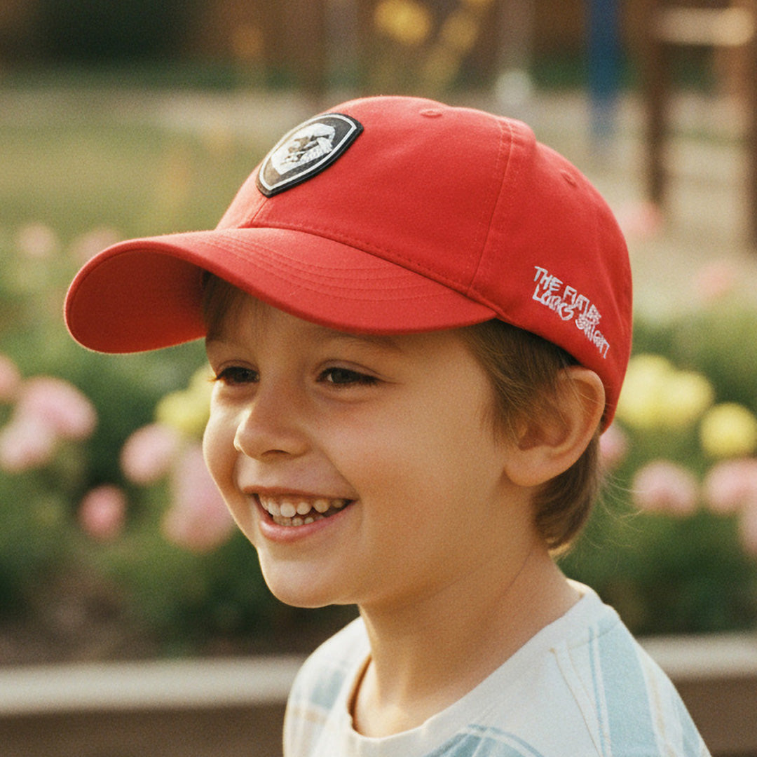 Kids VT Lion Shield Red Snapback