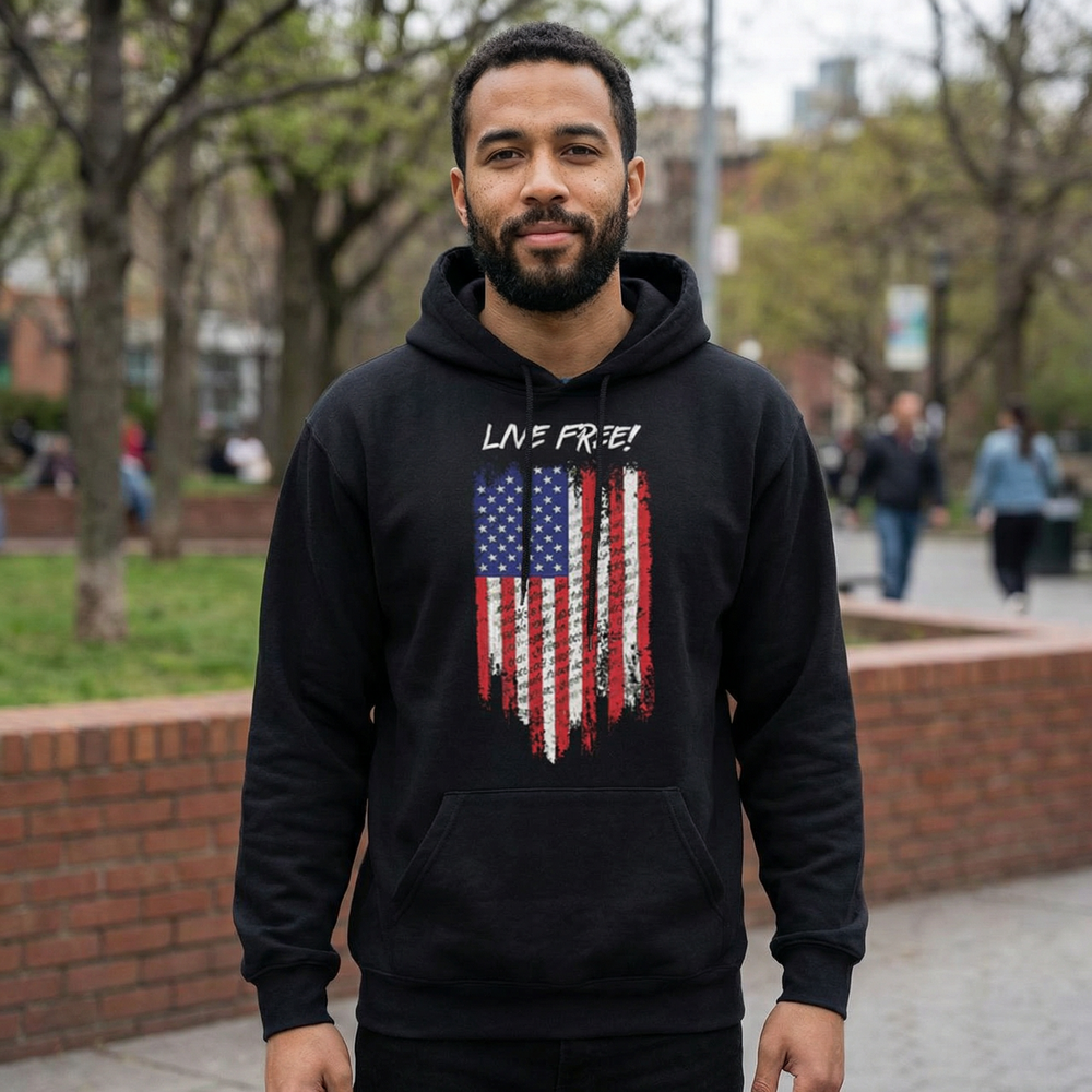 VT Live Free Flag Hoodie