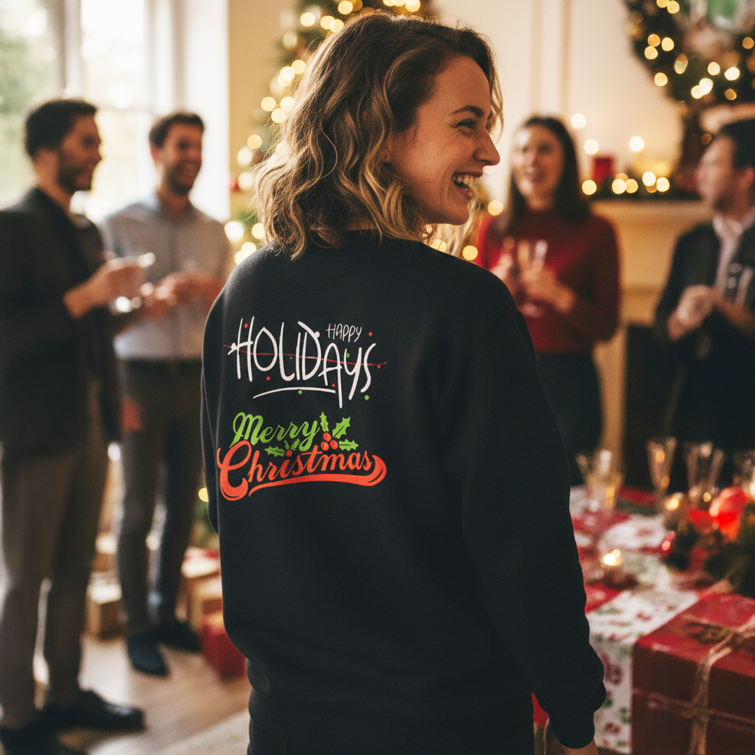 Women's Merry Christmas Crewneck Premium Sweatshirt
