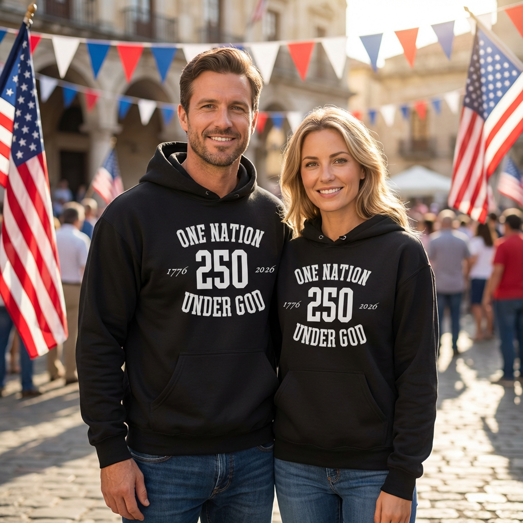VT One Nation Under God Hoodie