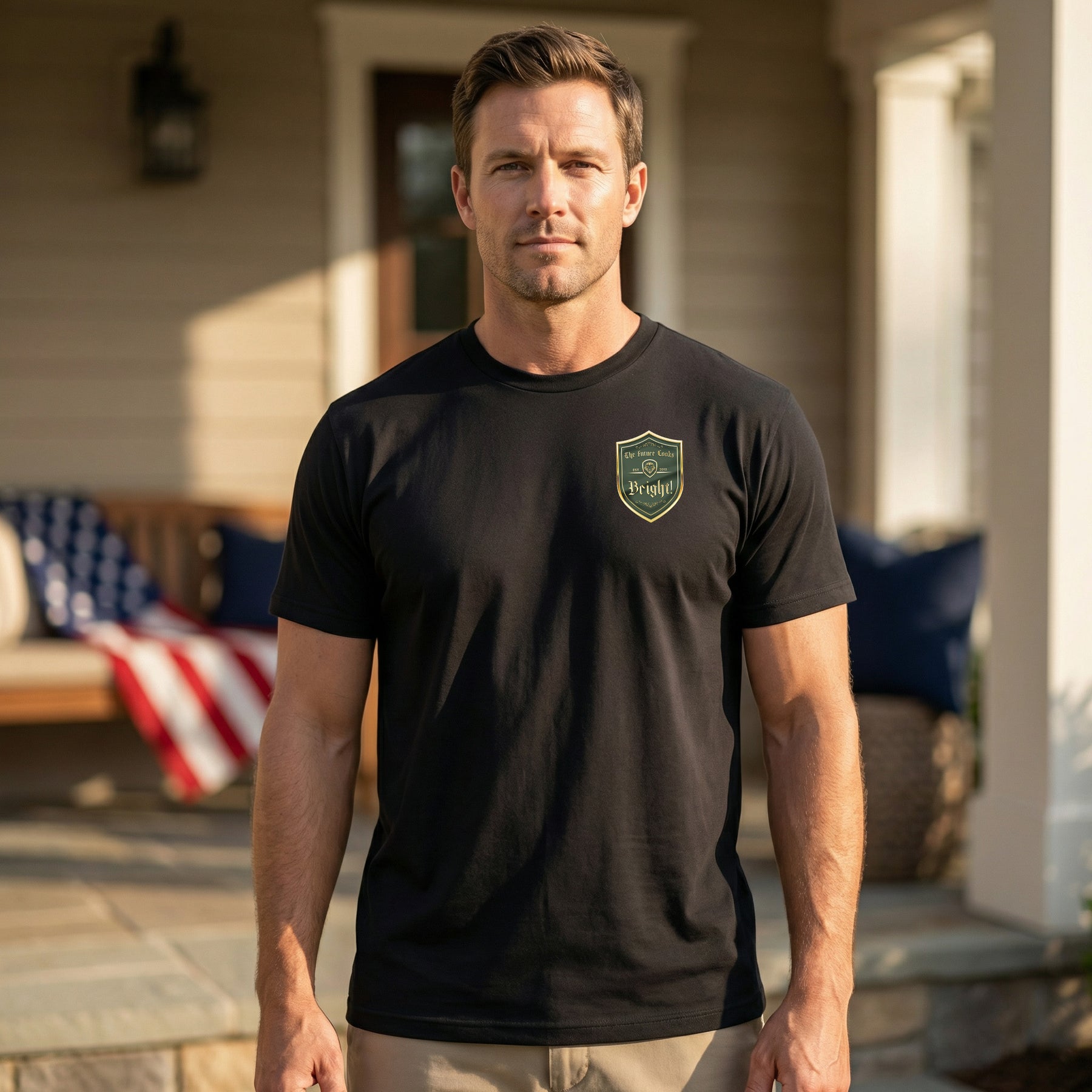 Future Looks Bright Visionary Crest Short Sleeve T-Shirt