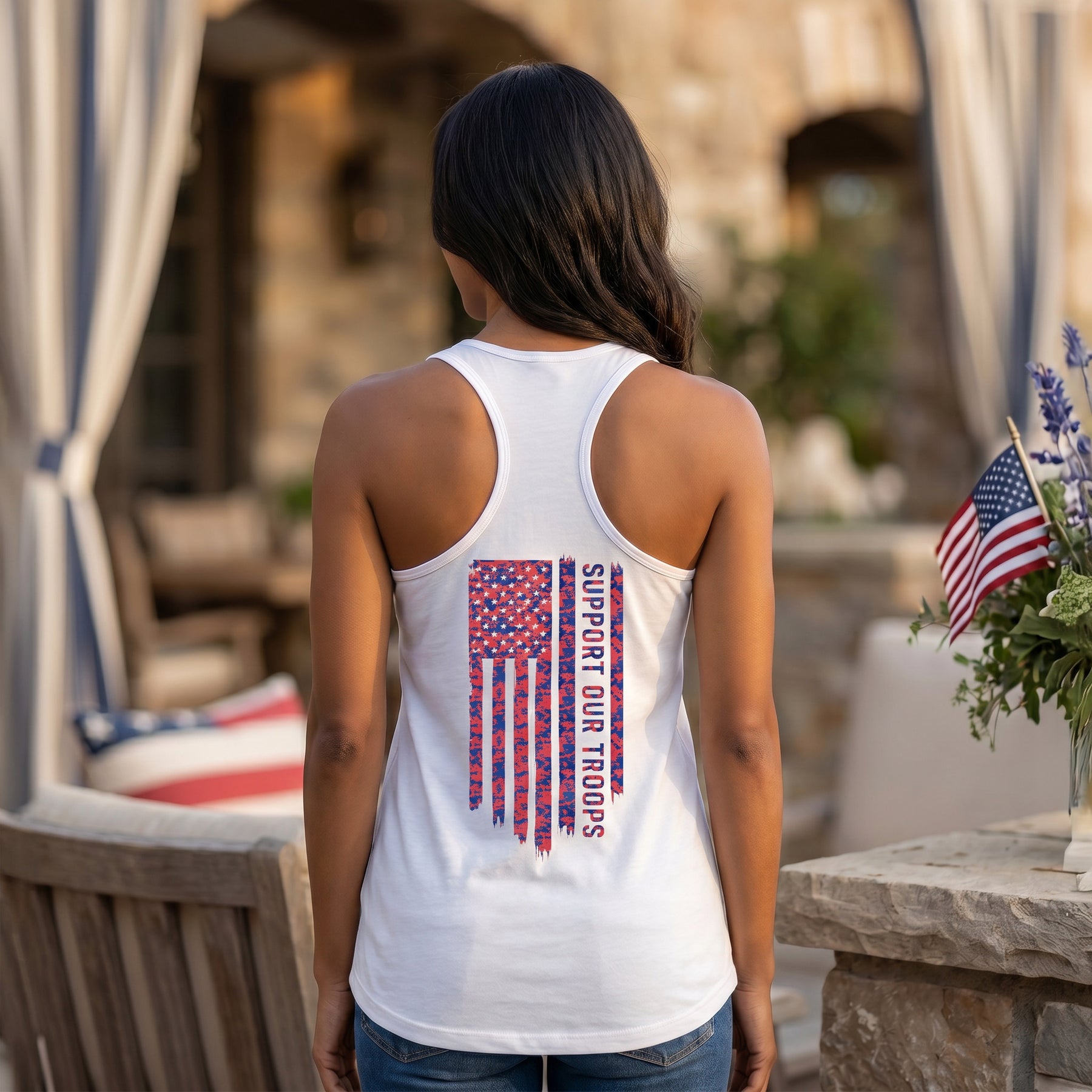 VT USA Flag Tank