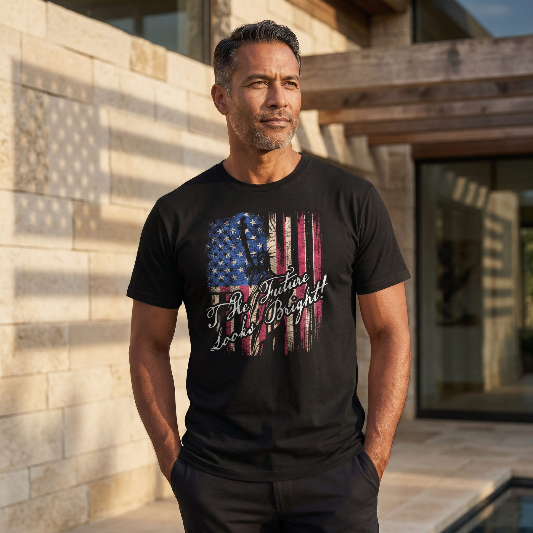 VT Statue of Liberty Flag Tee