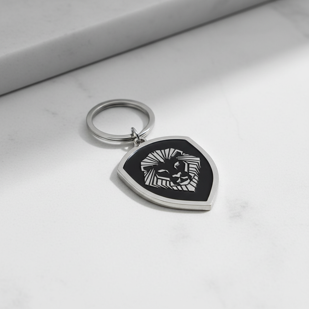 VT Lion Shield Keychain
