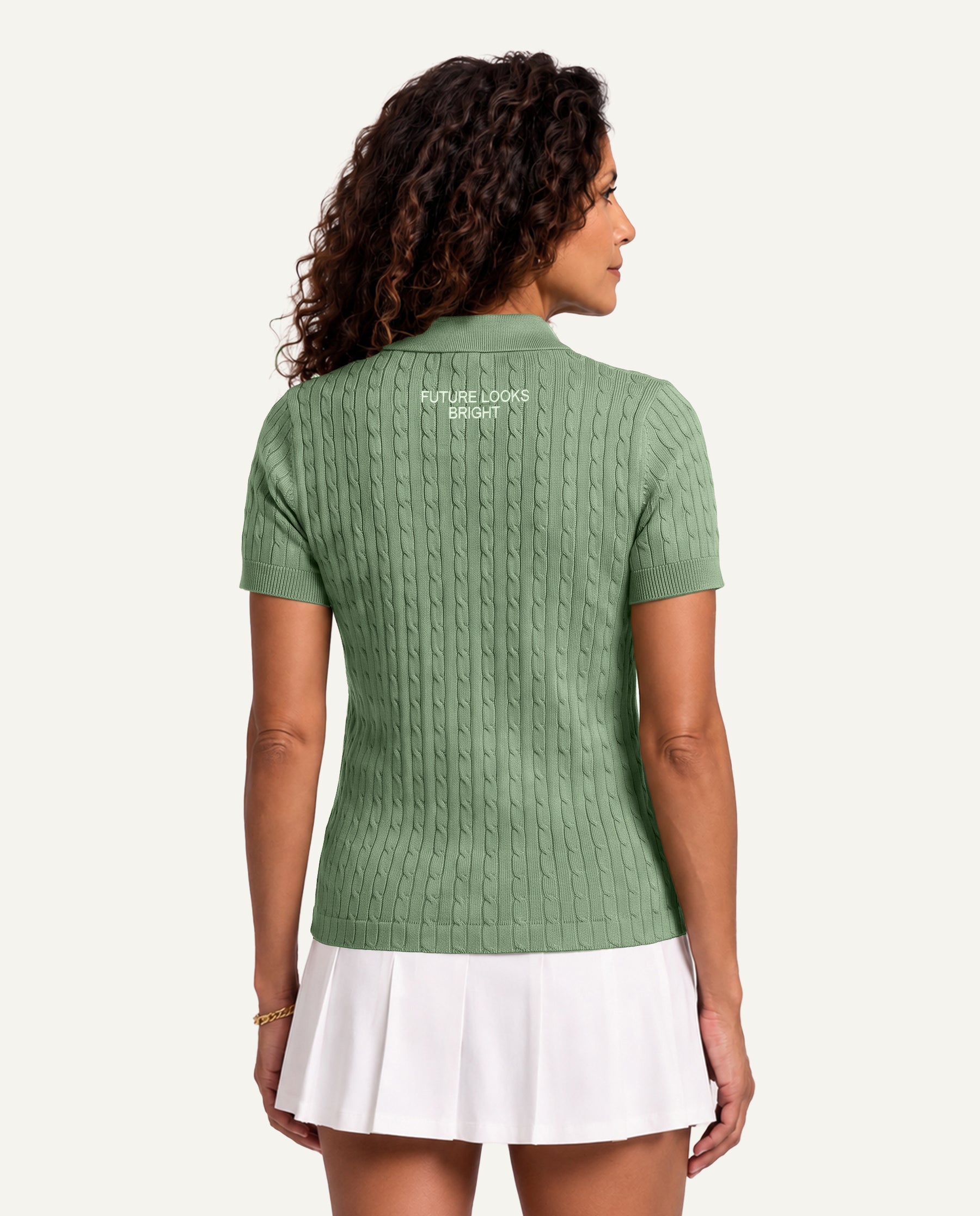 FLB Cable Knit Polo