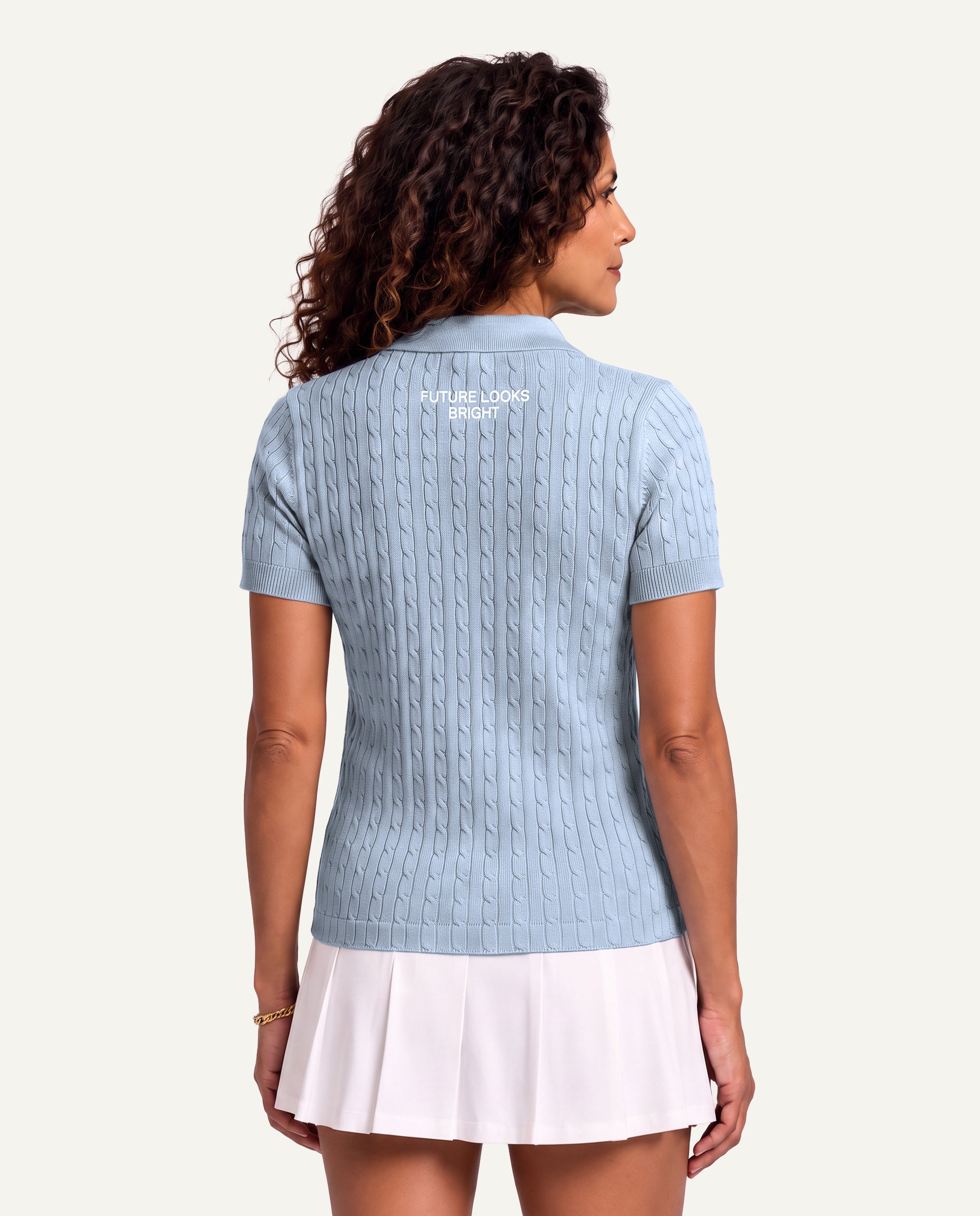 FLB Cable Knit Polo