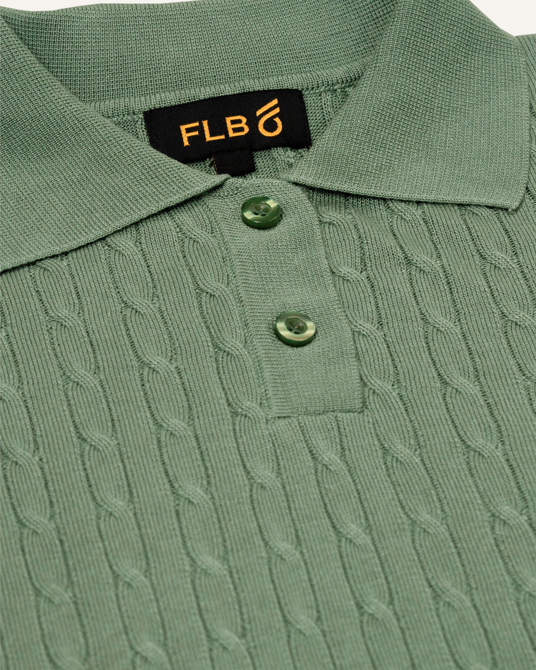 FLB Cable Knit Polo