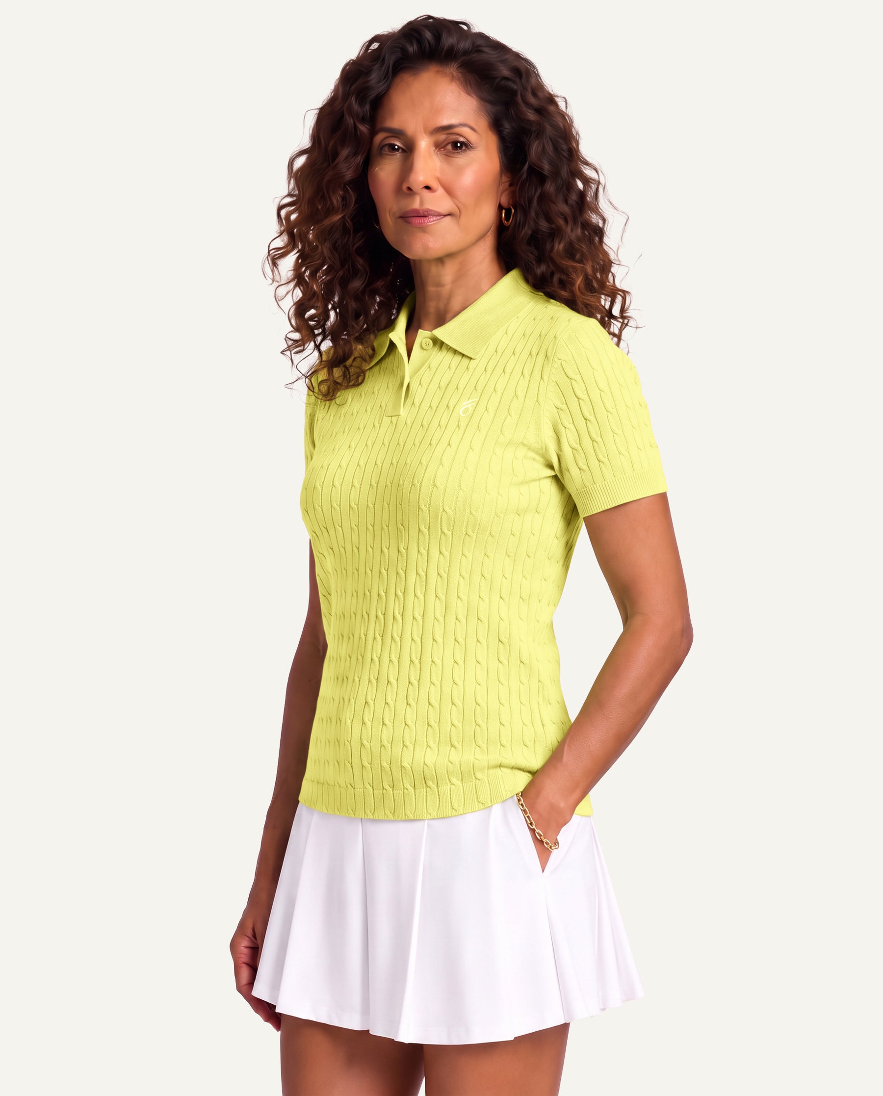 FLB Cable Knit Polo