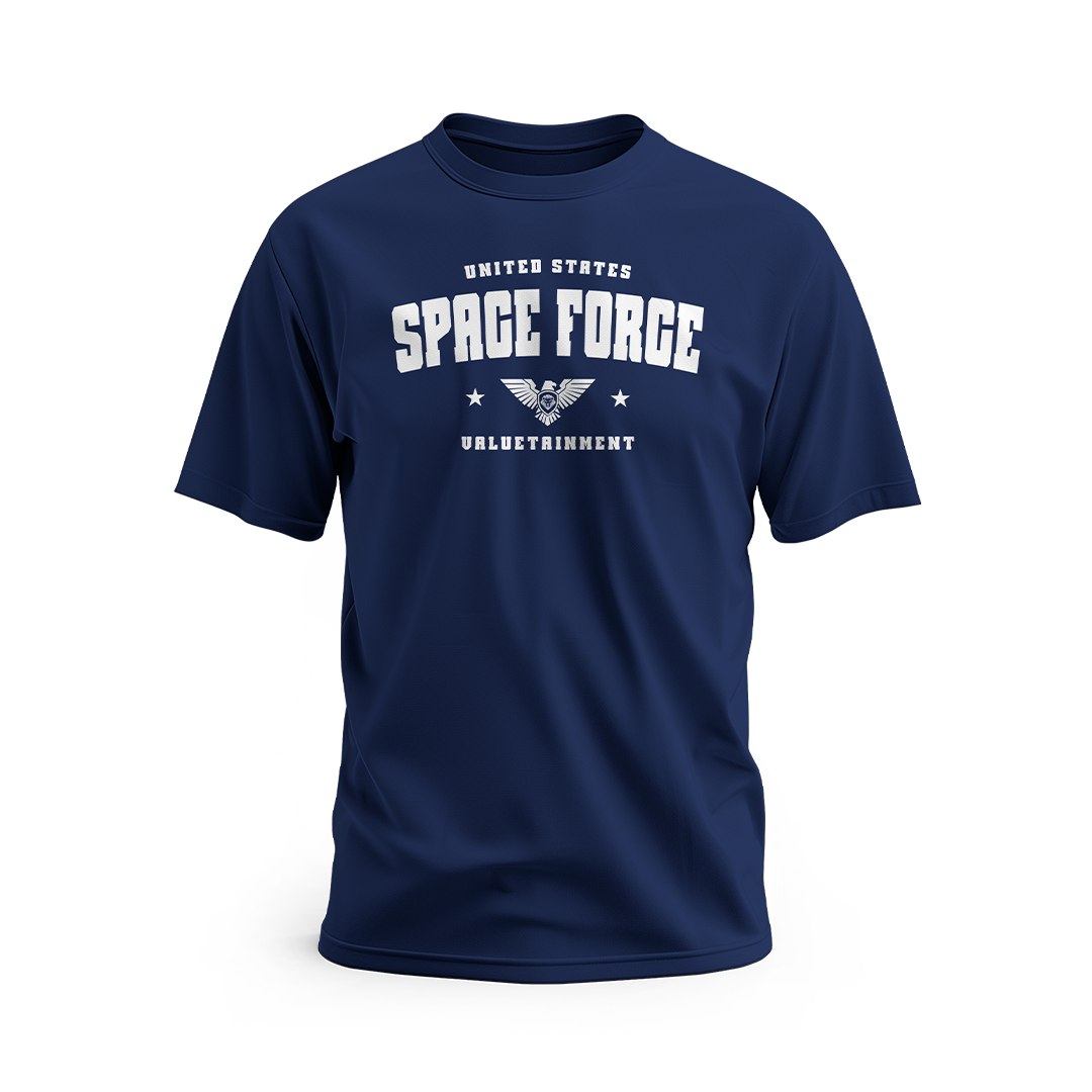 Space Force Future Looks Bright Galactic Navy Short Sleeve T-Shirt
