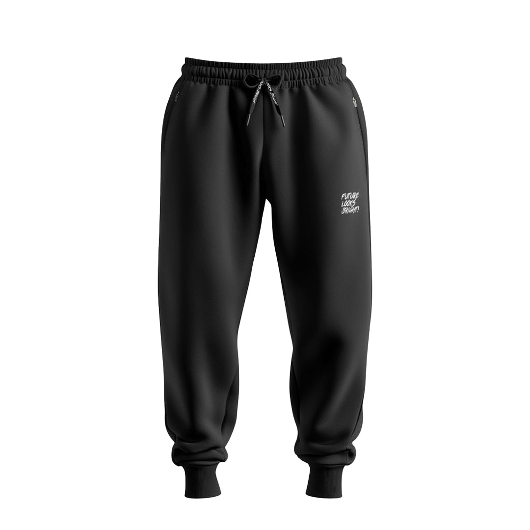 Men's Future Looks Bright White Lion Shield Premium Jogger Pants
