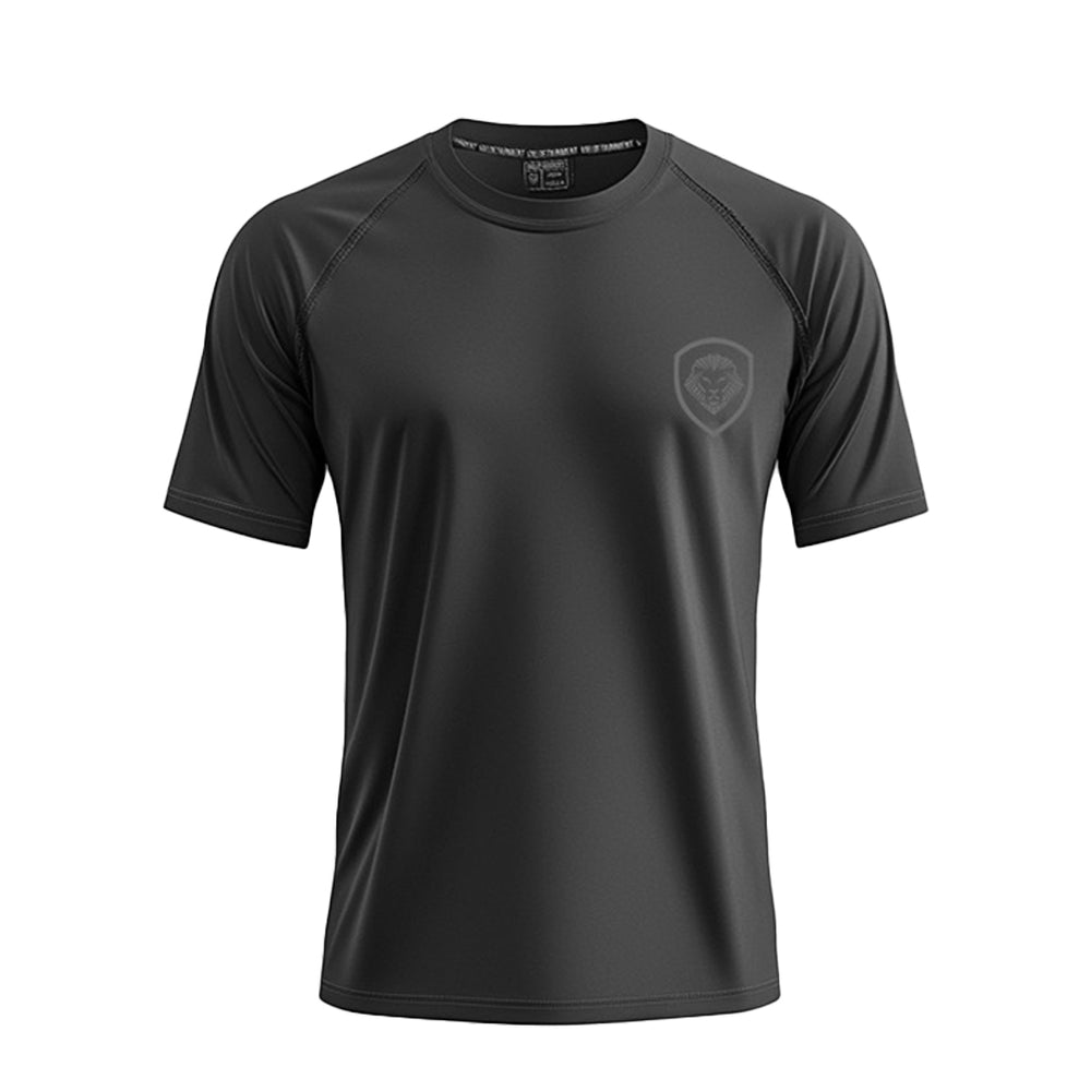 Future Looks Bright Black on Black Performance Short Sleeve T-Shirt