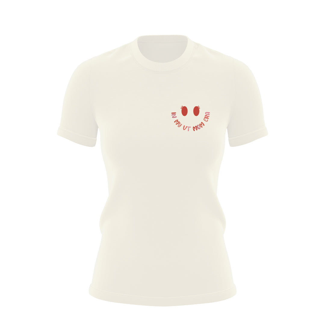 Women's Future Looks Bright Ivory VT Mom Era Short Sleeve T-Shirt