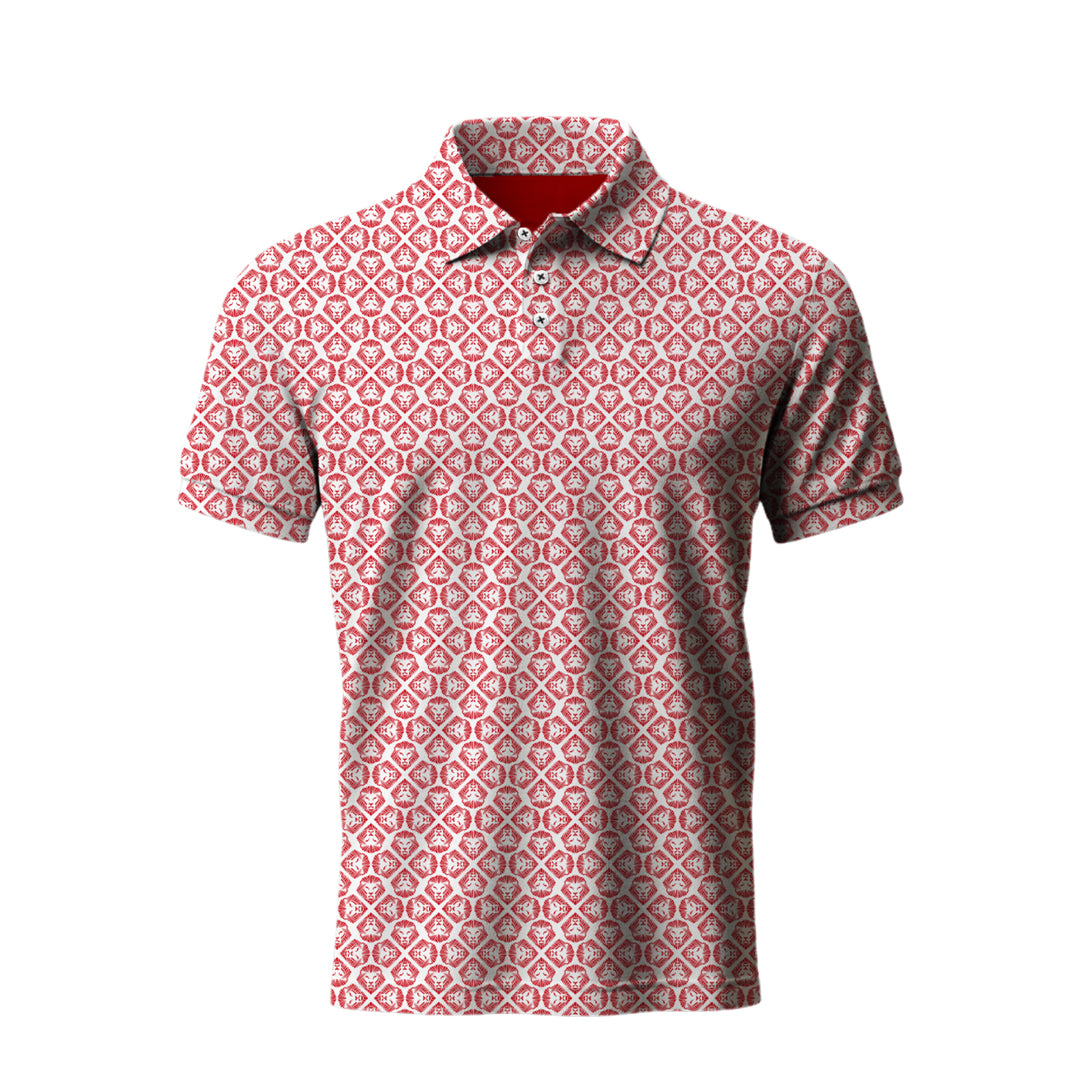 VT Lion Shield Pattern Polo