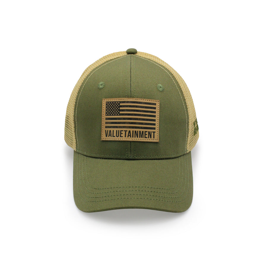 VT Leather Flag Mesh hat