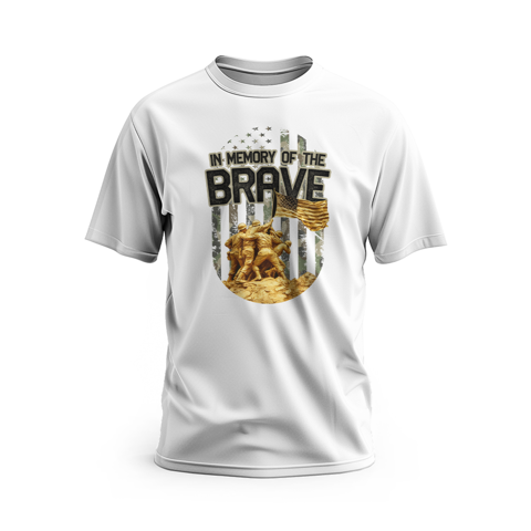 FLB In Memory of the Brave White Short Sleeve T-Shirt